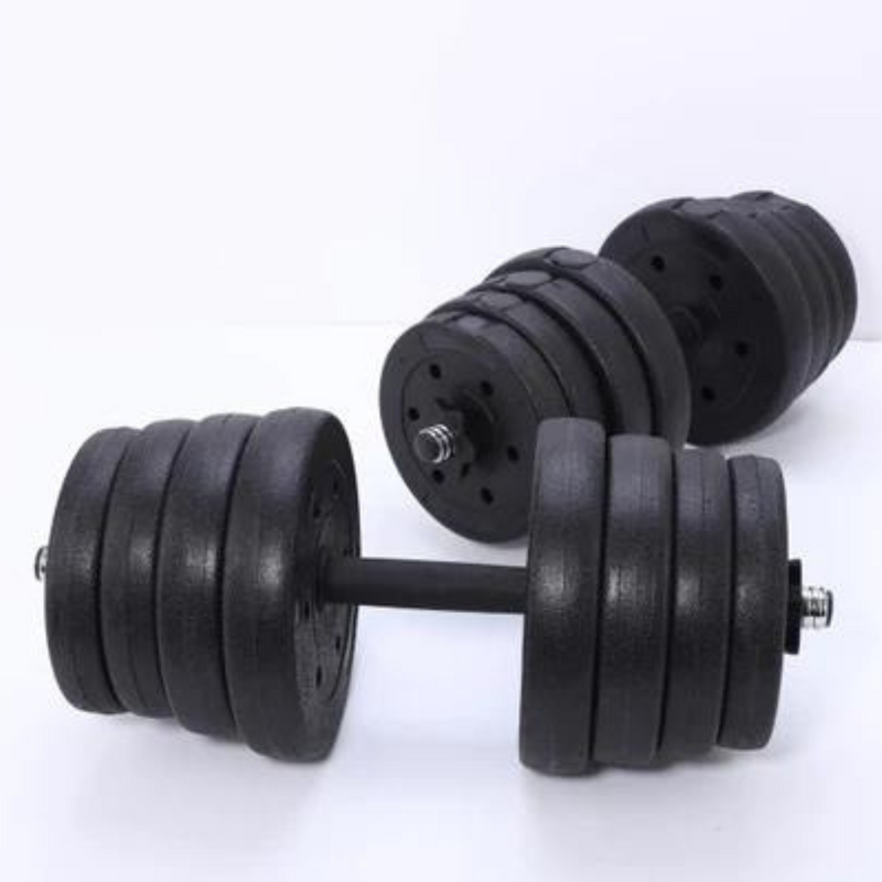 Round Head Dumbbell Multi-Specification Safety Men's Barbell Rubber Coated Dumbbell Indoor Fitness Equipment